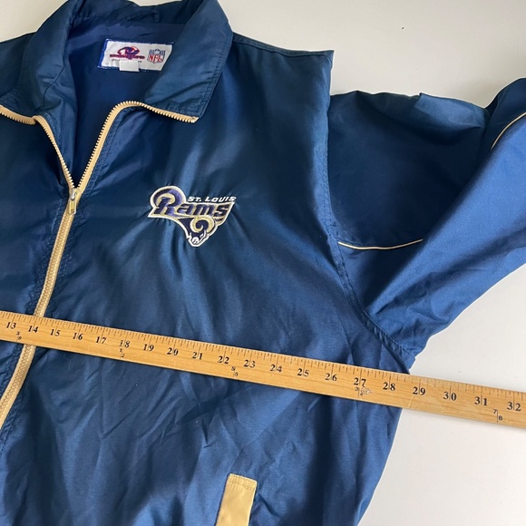 St. Louis Rams Throwback Unique Full Zip Lightweight Packable Jacket Mens 2XL - Picture 5 of 7